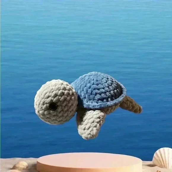 Turtle plush crochet turtle Amigurumi NW T - Picture 2 of 3